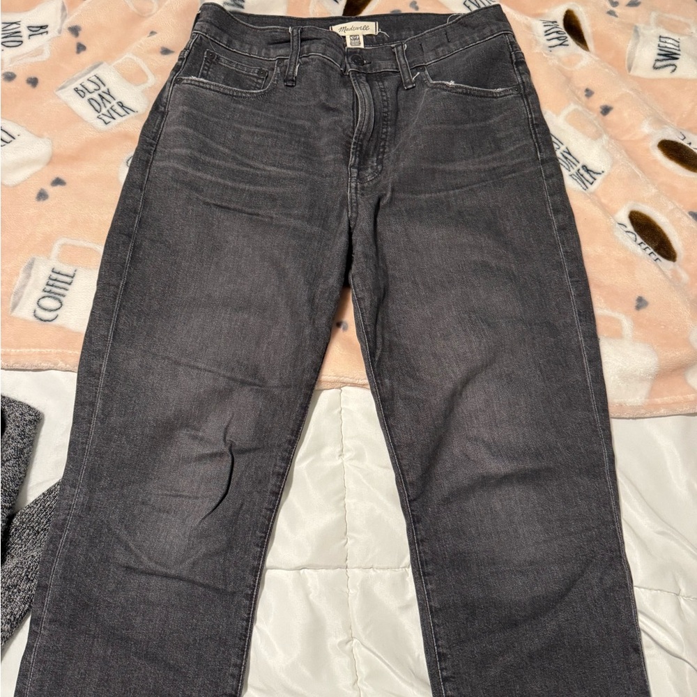 Madewell Black Perfect Vintage Crop Jeans